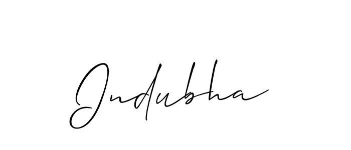 You should practise on your own different ways (Allison_Script) to write your name (Indubha) in signature. don't let someone else do it for you. Indubha signature style 2 images and pictures png