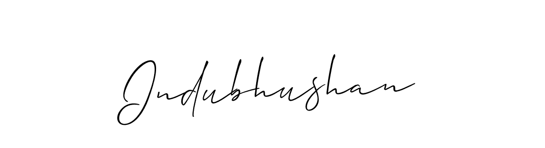 Best and Professional Signature Style for Indubhushan. Allison_Script Best Signature Style Collection. Indubhushan signature style 2 images and pictures png