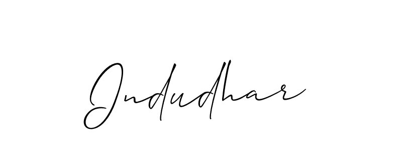 You can use this online signature creator to create a handwritten signature for the name Indudhar. This is the best online autograph maker. Indudhar signature style 2 images and pictures png