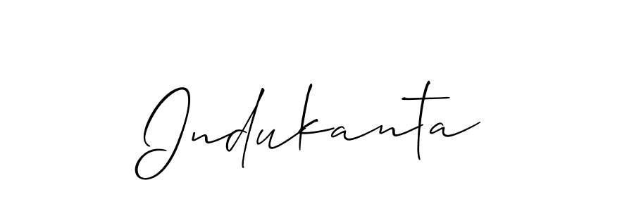 You should practise on your own different ways (Allison_Script) to write your name (Indukanta) in signature. don't let someone else do it for you. Indukanta signature style 2 images and pictures png