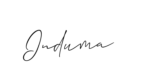 Make a beautiful signature design for name Induma. Use this online signature maker to create a handwritten signature for free. Induma signature style 2 images and pictures png