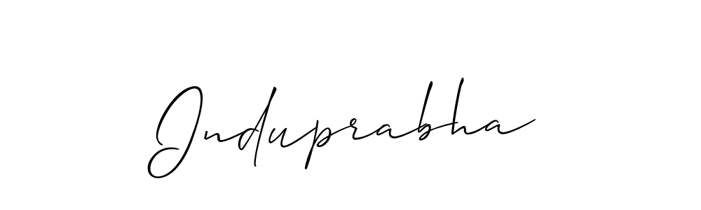 Also You can easily find your signature by using the search form. We will create Induprabha name handwritten signature images for you free of cost using Allison_Script sign style. Induprabha signature style 2 images and pictures png