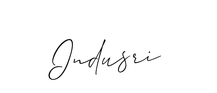 Indusri stylish signature style. Best Handwritten Sign (Allison_Script) for my name. Handwritten Signature Collection Ideas for my name Indusri. Indusri signature style 2 images and pictures png