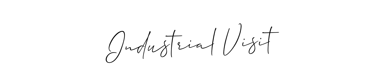 Similarly Allison_Script is the best handwritten signature design. Signature creator online .You can use it as an online autograph creator for name Industrial Visit. Industrial Visit signature style 2 images and pictures png