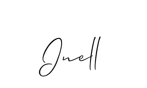 Inell stylish signature style. Best Handwritten Sign (Allison_Script) for my name. Handwritten Signature Collection Ideas for my name Inell. Inell signature style 2 images and pictures png