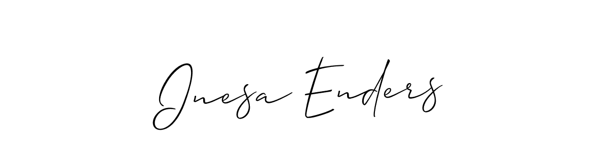 It looks lik you need a new signature style for name Inesa Enders. Design unique handwritten (Allison_Script) signature with our free signature maker in just a few clicks. Inesa Enders signature style 2 images and pictures png