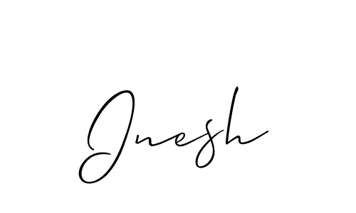 How to Draw Inesh signature style? Allison_Script is a latest design signature styles for name Inesh. Inesh signature style 2 images and pictures png