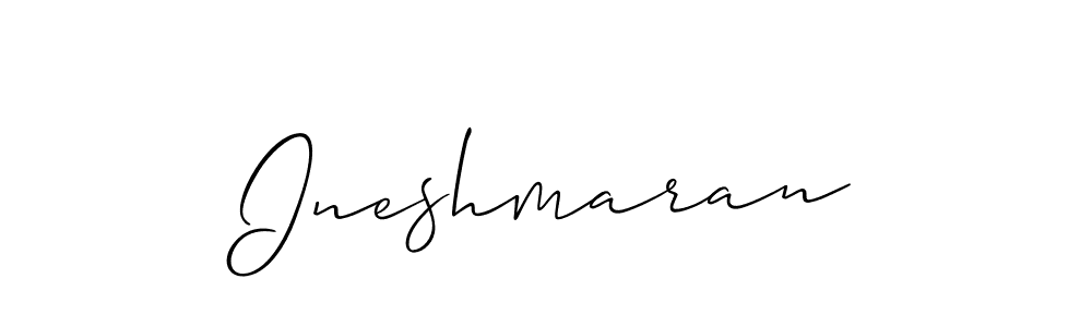 You can use this online signature creator to create a handwritten signature for the name Ineshmaran. This is the best online autograph maker. Ineshmaran signature style 2 images and pictures png