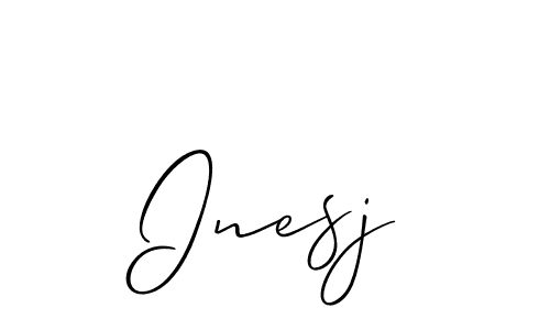 if you are searching for the best signature style for your name Inesj. so please give up your signature search. here we have designed multiple signature styles  using Allison_Script. Inesj signature style 2 images and pictures png