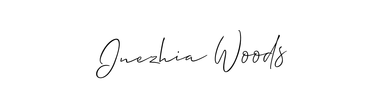 Also You can easily find your signature by using the search form. We will create Inezhia Woods name handwritten signature images for you free of cost using Allison_Script sign style. Inezhia Woods signature style 2 images and pictures png