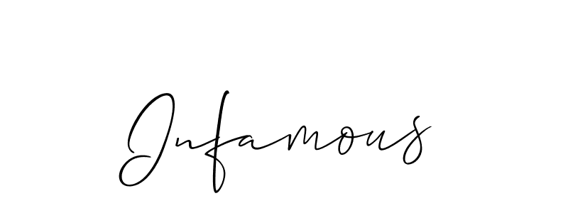 Best and Professional Signature Style for Infamous. Allison_Script Best Signature Style Collection. Infamous signature style 2 images and pictures png