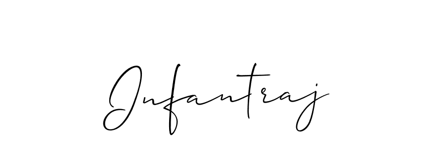 The best way (Allison_Script) to make a short signature is to pick only two or three words in your name. The name Infantraj include a total of six letters. For converting this name. Infantraj signature style 2 images and pictures png