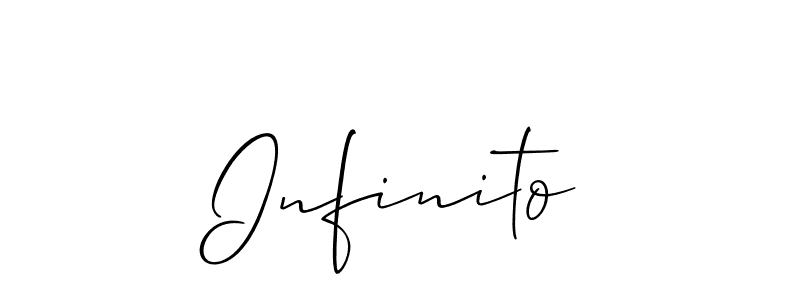 Make a short Infinito signature style. Manage your documents anywhere anytime using Allison_Script. Create and add eSignatures, submit forms, share and send files easily. Infinito signature style 2 images and pictures png