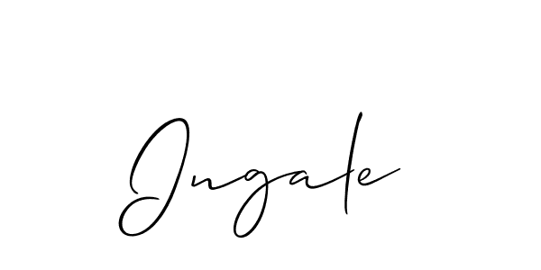 Make a beautiful signature design for name Ingale. Use this online signature maker to create a handwritten signature for free. Ingale signature style 2 images and pictures png