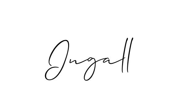 This is the best signature style for the Ingall name. Also you like these signature font (Allison_Script). Mix name signature. Ingall signature style 2 images and pictures png