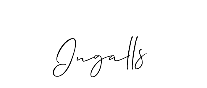 Once you've used our free online signature maker to create your best signature Allison_Script style, it's time to enjoy all of the benefits that Ingalls name signing documents. Ingalls signature style 2 images and pictures png