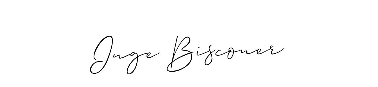 Best and Professional Signature Style for Inge Bisconer. Allison_Script Best Signature Style Collection. Inge Bisconer signature style 2 images and pictures png