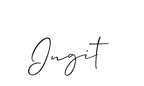 This is the best signature style for the Ingit name. Also you like these signature font (Allison_Script). Mix name signature. Ingit signature style 2 images and pictures png
