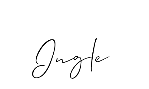 It looks lik you need a new signature style for name Ingle. Design unique handwritten (Allison_Script) signature with our free signature maker in just a few clicks. Ingle signature style 2 images and pictures png