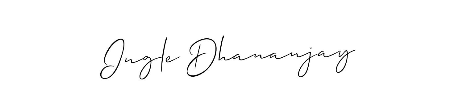 You can use this online signature creator to create a handwritten signature for the name Ingle Dhananjay. This is the best online autograph maker. Ingle Dhananjay signature style 2 images and pictures png