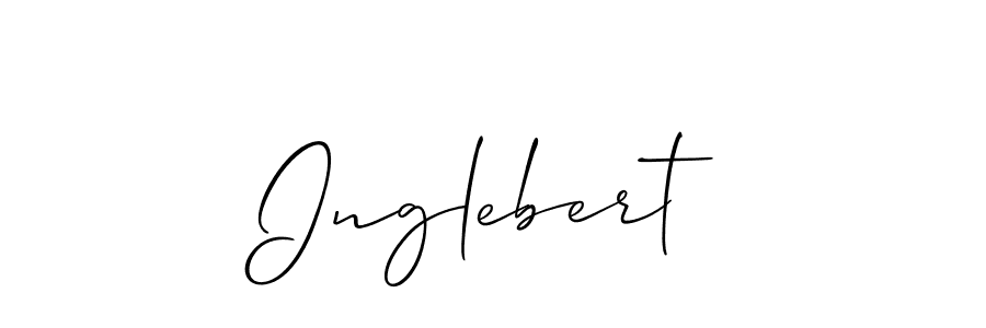 Make a beautiful signature design for name Inglebert. With this signature (Allison_Script) style, you can create a handwritten signature for free. Inglebert signature style 2 images and pictures png