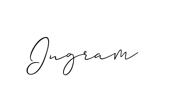 Best and Professional Signature Style for Ingram. Allison_Script Best Signature Style Collection. Ingram signature style 2 images and pictures png