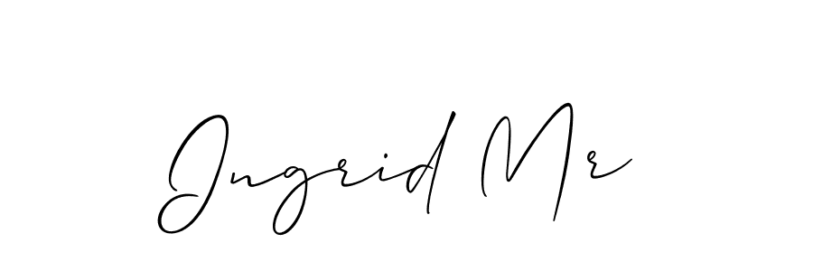 Also we have Ingrid Mr name is the best signature style. Create professional handwritten signature collection using Allison_Script autograph style. Ingrid Mr signature style 2 images and pictures png