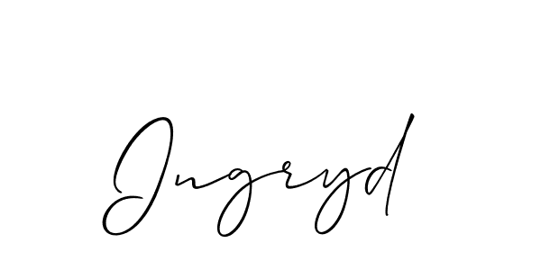 Make a beautiful signature design for name Ingryd. With this signature (Allison_Script) style, you can create a handwritten signature for free. Ingryd signature style 2 images and pictures png