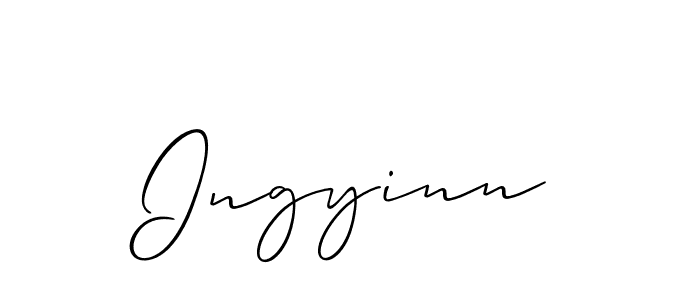 Also we have Ingyinn name is the best signature style. Create professional handwritten signature collection using Allison_Script autograph style. Ingyinn signature style 2 images and pictures png