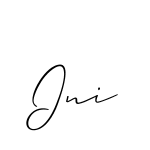 How to Draw Ini signature style? Allison_Script is a latest design signature styles for name Ini. Ini signature style 2 images and pictures png