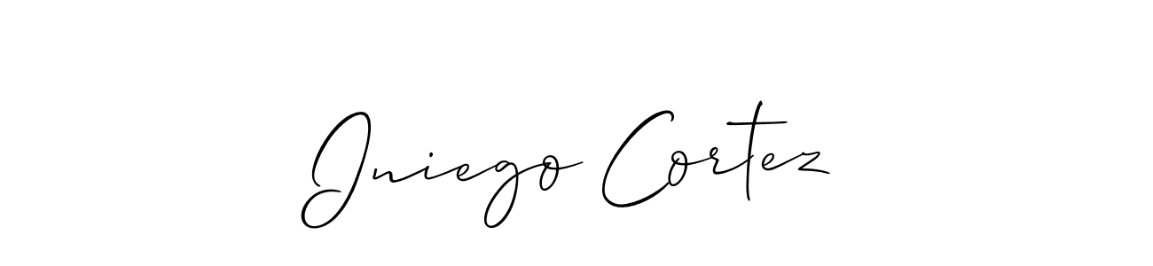 if you are searching for the best signature style for your name Iniego Cortez. so please give up your signature search. here we have designed multiple signature styles  using Allison_Script. Iniego Cortez signature style 2 images and pictures png