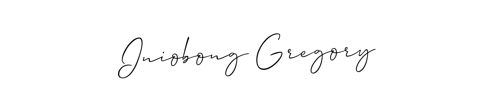 See photos of Iniobong Gregory official signature by Spectra . Check more albums & portfolios. Read reviews & check more about Allison_Script font. Iniobong Gregory signature style 2 images and pictures png