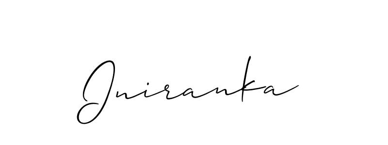 How to Draw Iniranka signature style? Allison_Script is a latest design signature styles for name Iniranka. Iniranka signature style 2 images and pictures png