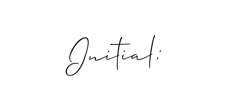 It looks lik you need a new signature style for name Initial:. Design unique handwritten (Allison_Script) signature with our free signature maker in just a few clicks. Initial: signature style 2 images and pictures png