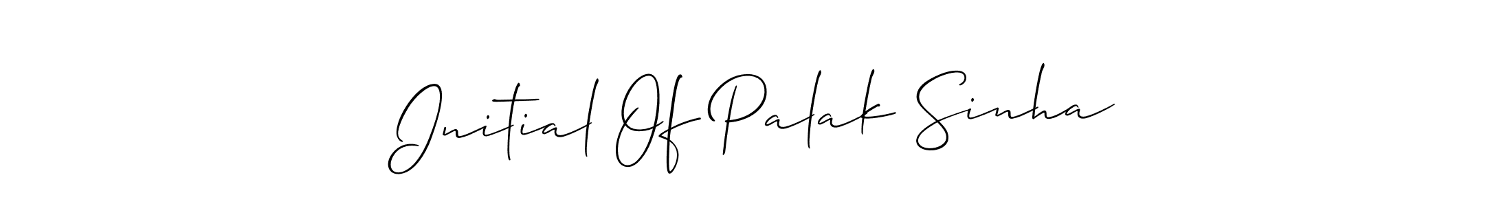 It looks lik you need a new signature style for name Initial Of Palak Sinha. Design unique handwritten (Allison_Script) signature with our free signature maker in just a few clicks. Initial Of Palak Sinha signature style 2 images and pictures png