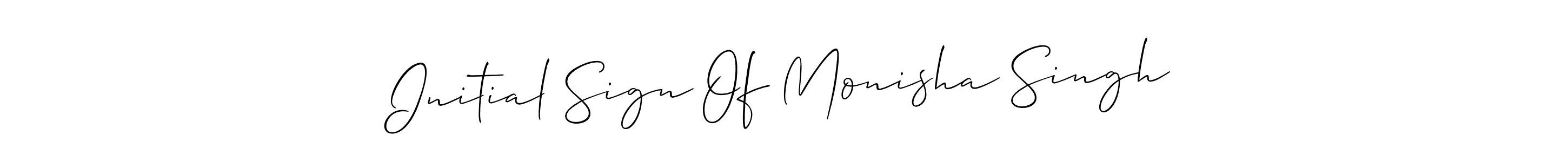 Use a signature maker to create a handwritten signature online. With this signature software, you can design (Allison_Script) your own signature for name Initial Sign Of Monisha Singh. Initial Sign Of Monisha Singh signature style 2 images and pictures png