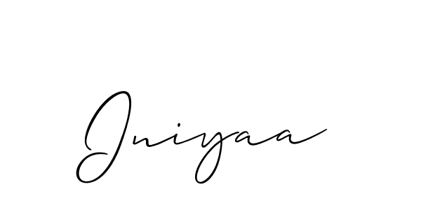 How to Draw Iniyaa signature style? Allison_Script is a latest design signature styles for name Iniyaa. Iniyaa signature style 2 images and pictures png