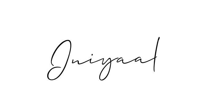 How to Draw Iniyaal signature style? Allison_Script is a latest design signature styles for name Iniyaal. Iniyaal signature style 2 images and pictures png