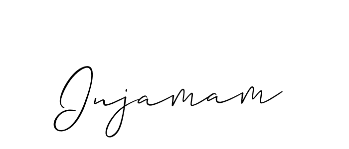 It looks lik you need a new signature style for name Injamam. Design unique handwritten (Allison_Script) signature with our free signature maker in just a few clicks. Injamam signature style 2 images and pictures png