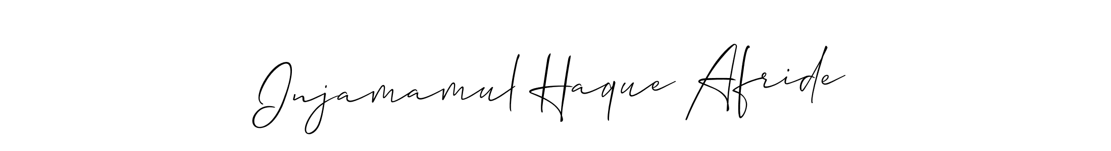 Also we have Injamamul Haque Afride name is the best signature style. Create professional handwritten signature collection using Allison_Script autograph style. Injamamul Haque Afride signature style 2 images and pictures png