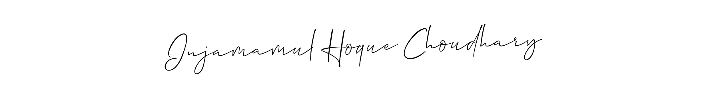 Use a signature maker to create a handwritten signature online. With this signature software, you can design (Allison_Script) your own signature for name Injamamul Hoque Choudhary. Injamamul Hoque Choudhary signature style 2 images and pictures png