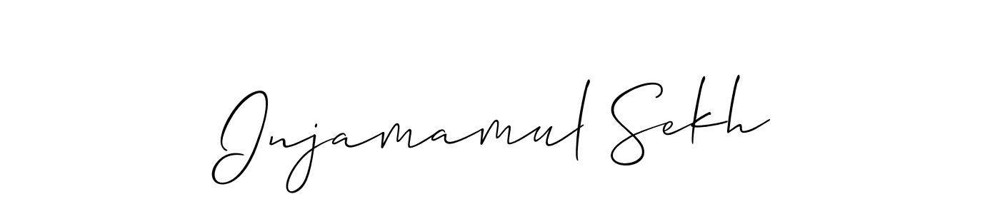 How to make Injamamul Sekh signature? Allison_Script is a professional autograph style. Create handwritten signature for Injamamul Sekh name. Injamamul Sekh signature style 2 images and pictures png