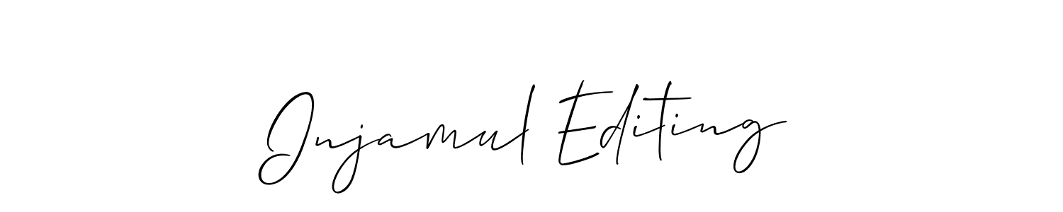 Make a beautiful signature design for name Injamul Editing. Use this online signature maker to create a handwritten signature for free. Injamul Editing signature style 2 images and pictures png