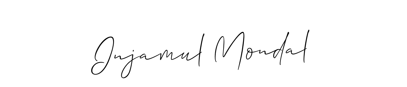 Similarly Allison_Script is the best handwritten signature design. Signature creator online .You can use it as an online autograph creator for name Injamul Mondal. Injamul Mondal signature style 2 images and pictures png