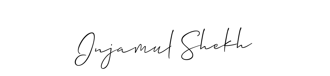 It looks lik you need a new signature style for name Injamul Shekh. Design unique handwritten (Allison_Script) signature with our free signature maker in just a few clicks. Injamul Shekh signature style 2 images and pictures png