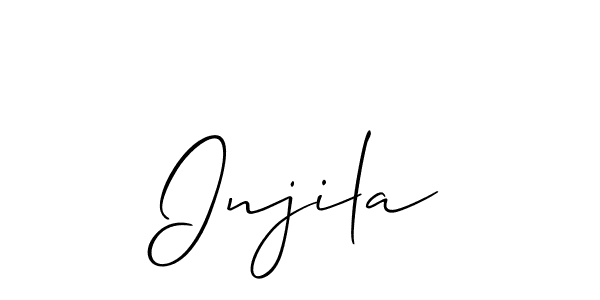 How to make Injila name signature. Use Allison_Script style for creating short signs online. This is the latest handwritten sign. Injila signature style 2 images and pictures png