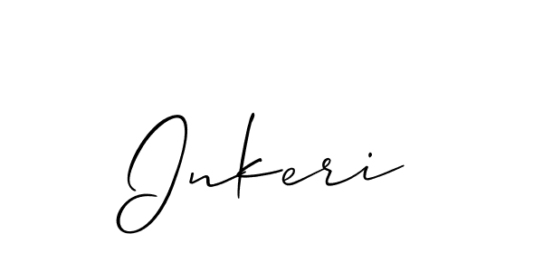 Inkeri stylish signature style. Best Handwritten Sign (Allison_Script) for my name. Handwritten Signature Collection Ideas for my name Inkeri. Inkeri signature style 2 images and pictures png