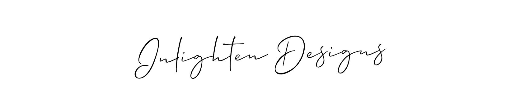 Make a beautiful signature design for name Inlighten Designs. Use this online signature maker to create a handwritten signature for free. Inlighten Designs signature style 2 images and pictures png
