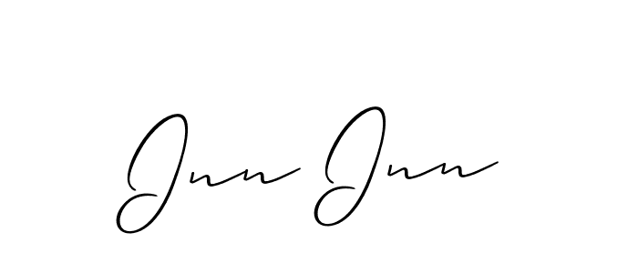 Design your own signature with our free online signature maker. With this signature software, you can create a handwritten (Allison_Script) signature for name Inn Inn. Inn Inn signature style 2 images and pictures png