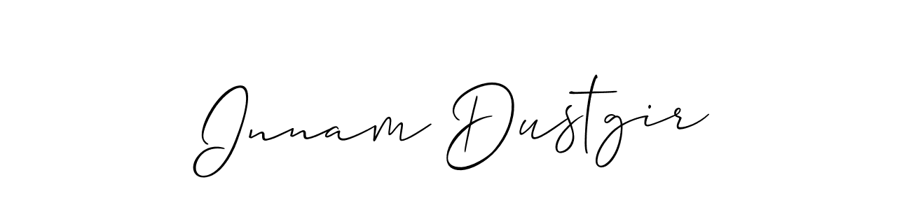 See photos of Innam Dustgir official signature by Spectra . Check more albums & portfolios. Read reviews & check more about Allison_Script font. Innam Dustgir signature style 2 images and pictures png